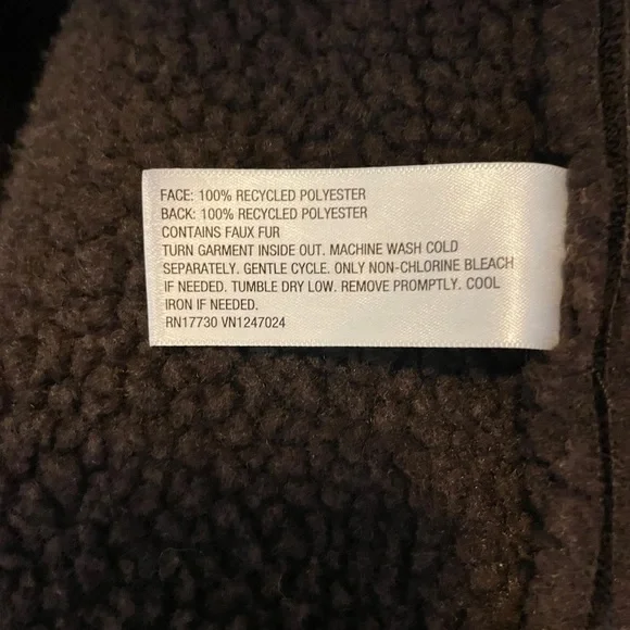 Reese Blustein Future Collective vest faux leather shearling brown extra small - Picture 4 of 4